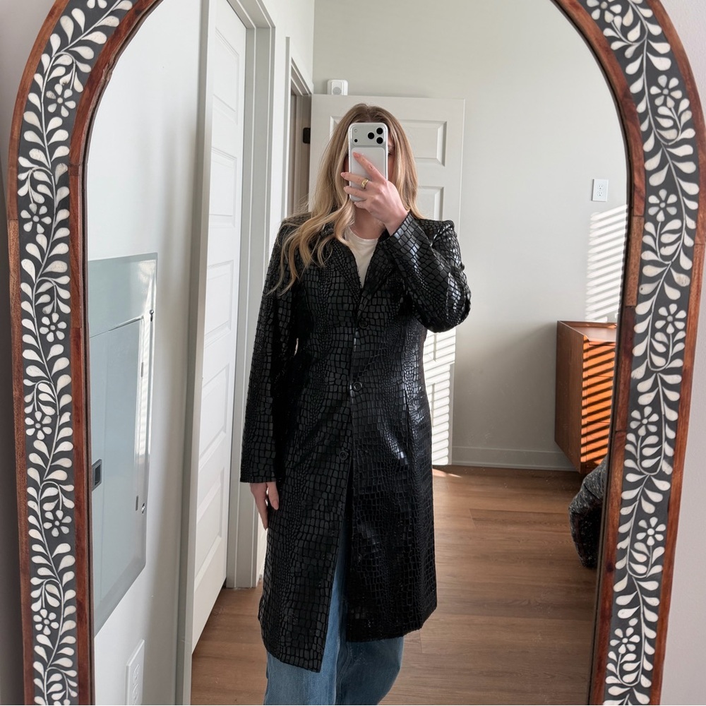 Vintage Selene Sport Black Snakeskin Jacket